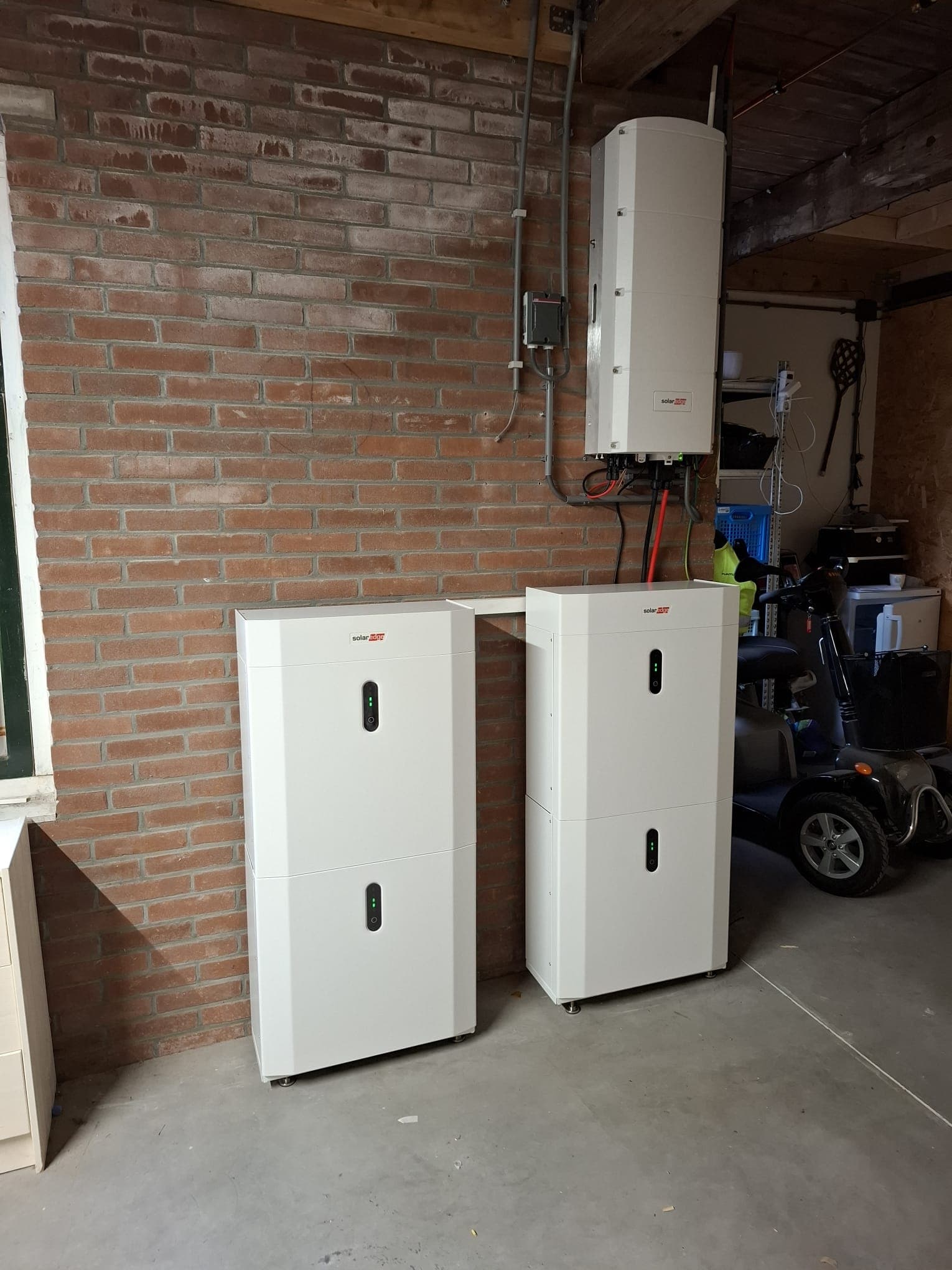 Hybride gekoppelde batterijen